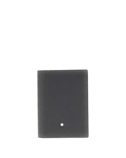 Montblanc Black Logo Plaque Bi-fold Wallet for men