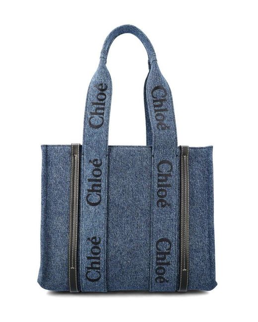 chloe blue tote