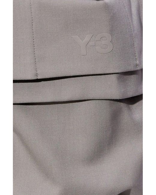 Y-3 Gray Cargo Trousers,