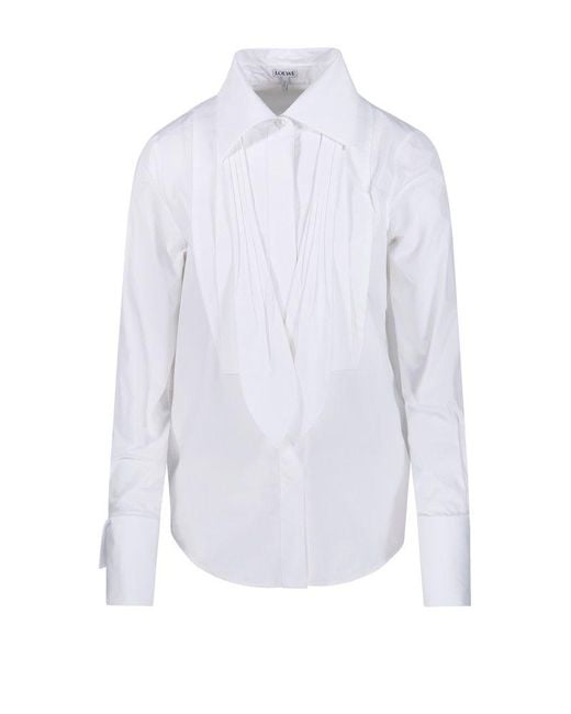 Loewe White Poplin Buttoned Shirt