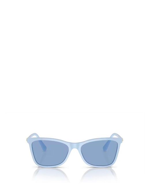 Swarovski Blue Butterfly Frame Sunglasses