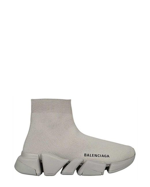 Balenciaga Gray Speed 2.0 Knitted Sock-sneakers