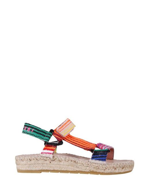 Manebí Leather Tulum Striped Open-toe Sandals | Lyst