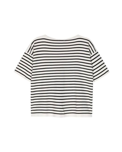 Roberto Collina White Striped T-shirt