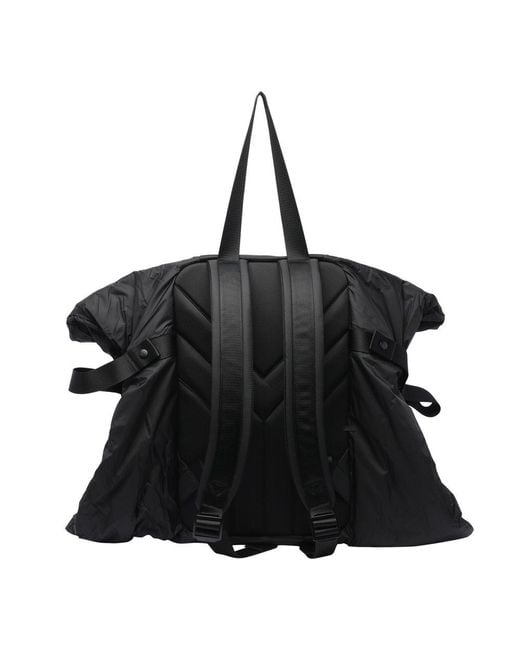 Y-3 Black Logo Printed Buckled Backpack for men