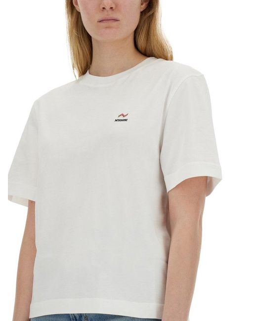 Missoni White T-Shirt With Logo