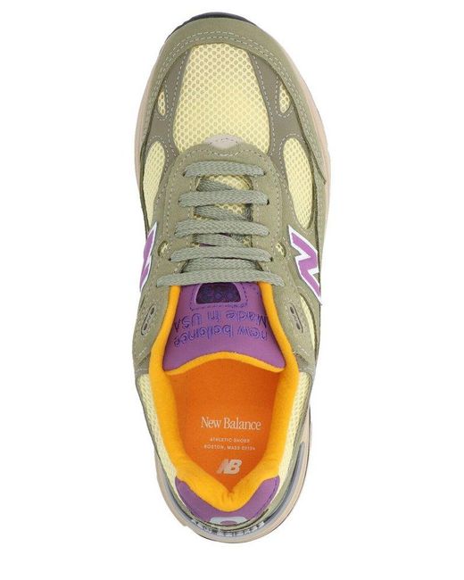 New Balance Green 993 Lace-Up Sneakers