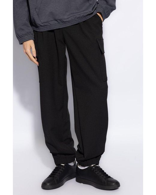 Emporio Armani Black Trousers With Pockets, for men
