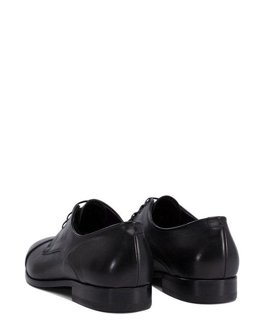 Fabi Black Classic Lace-Up Shoes for men