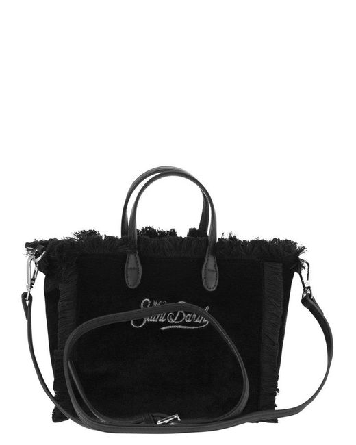 Mc2 Saint Barth Black Vanity Mini Top Handle Bag