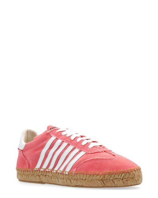 DSquared² Pink Hola Lace-up Sneakers
