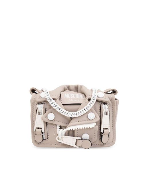 Moschino White Shoulder Bag From The '40Th Anniversary' Collection