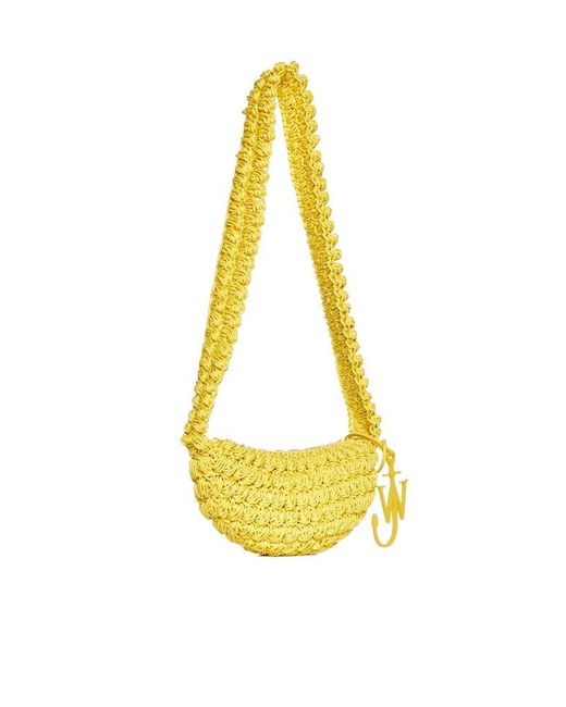 J.W. Anderson Yellow Popcorn Sling Crochet Bag