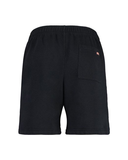 Acne Blue Cotton Bermuda Shorts for men