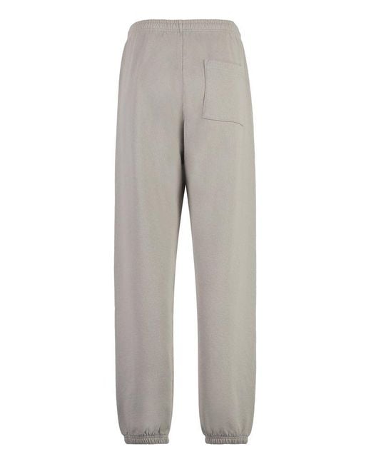 Sporty & Rich Gray Cotton Track-Pants