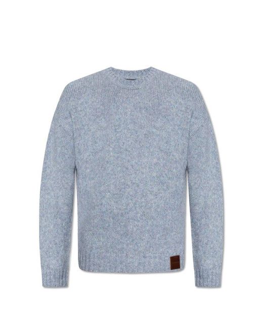 DSquared² Blue Sweater With Logo, for men
