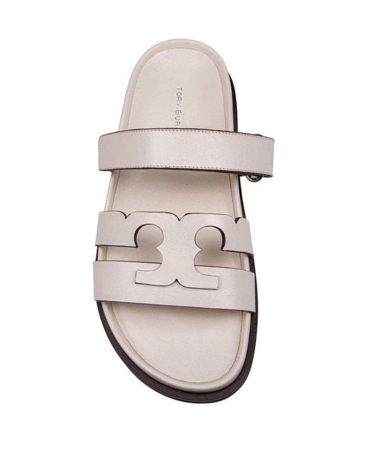 Tory Burch White Ines Sport Slides