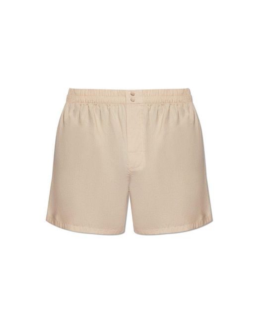 Dolce & Gabbana Natural Elastic Waist Shorts for men