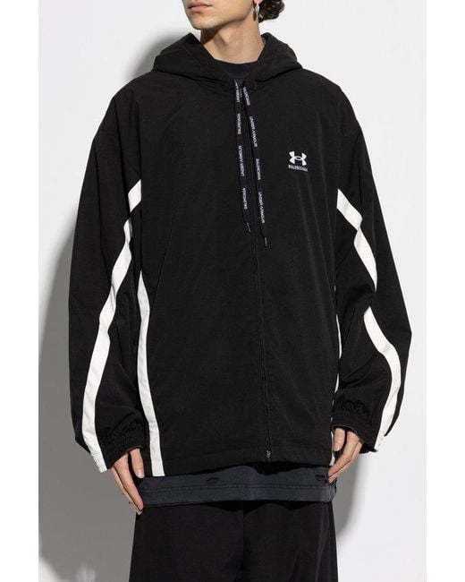 Balenciaga Black Under Armour Reversible Tracksuit Jacket for men