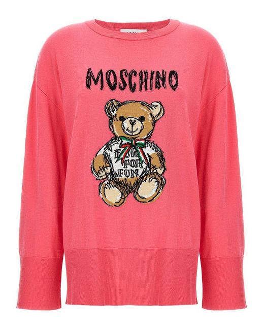 Moschino Pink Teddy Bear Sweater, Cardigans