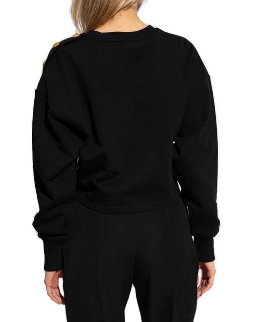 Balmain Black Sweatshirt With Print, '