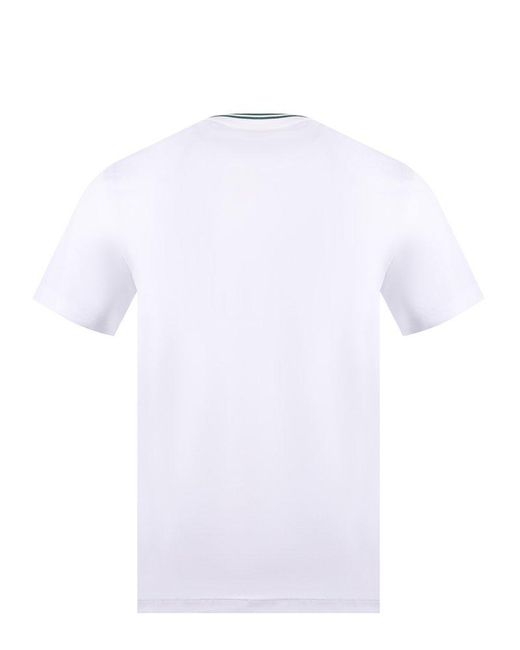 Lacoste White Cotton T-Shirt for men