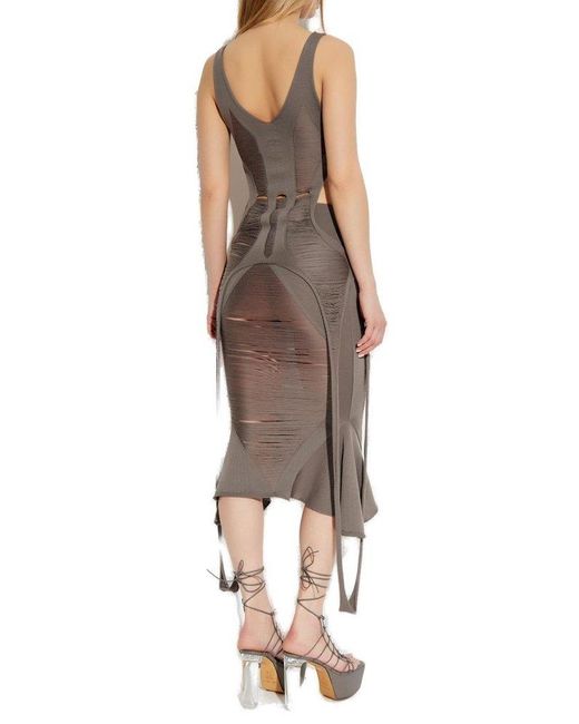 Rick Owens Gray Wool Top Tanja Long