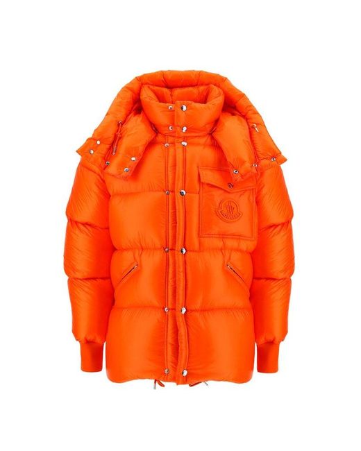 Moncler Orange Padded Down Jacket for men