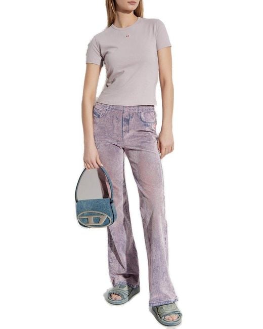 DIESEL Pink T-Shirt T-Uncutie-Long-D