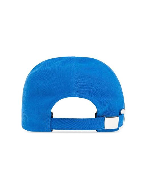 Balmain Blue Baseball Cap for men