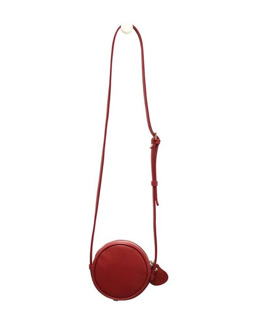 Courreges Red Small Circle Bags