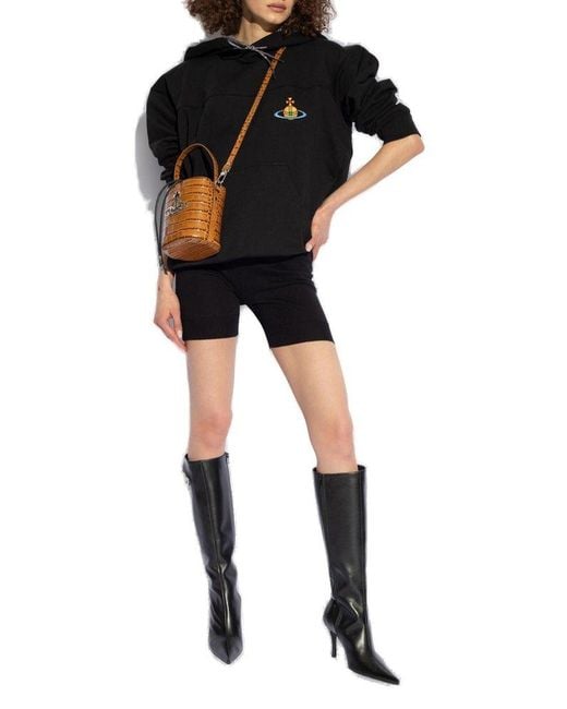Vivienne Westwood Black Shorts With Logo,