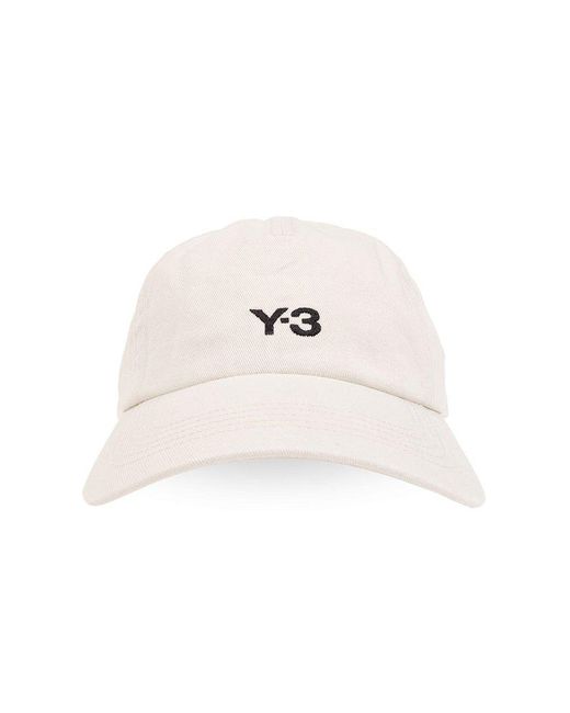 Y-3 Natural Logo Embroidered Baseball Cap for men