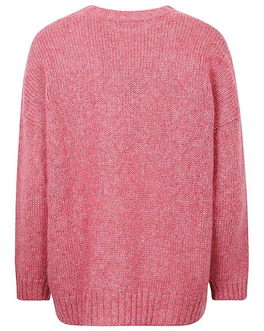 Weekend by Maxmara Pink Oversized Relaxed Fit Jumper