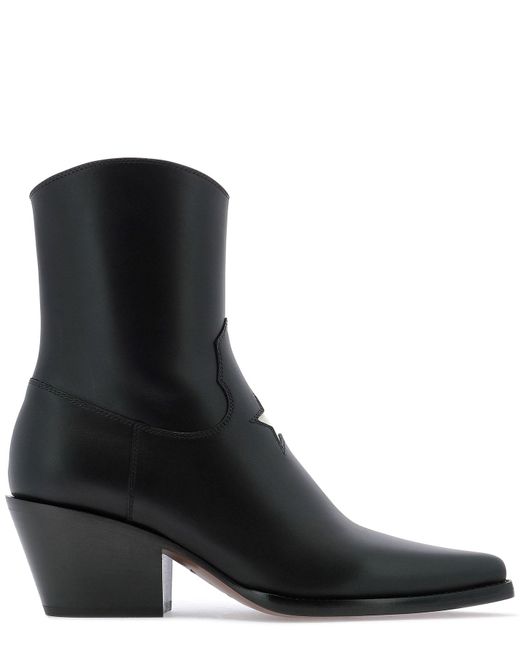 Dior Black L.a. Star Detail Ankle Boots