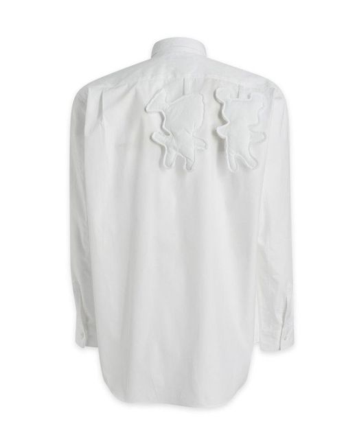 Comme des Garçons White Long-sleeved Shirt for men