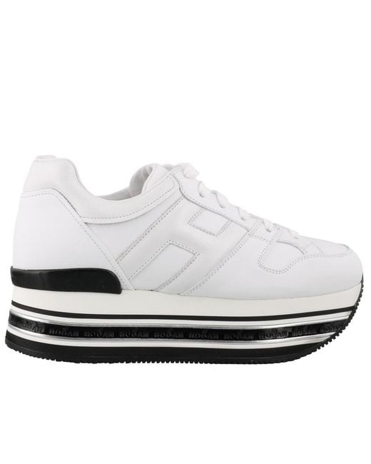 hogan maxi h222 platform sneakers