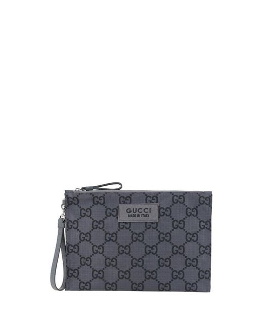 Gucci Gray Clutches for men