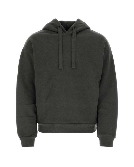 Lemaire Gray Long Sleeved Drawstring Hoodie