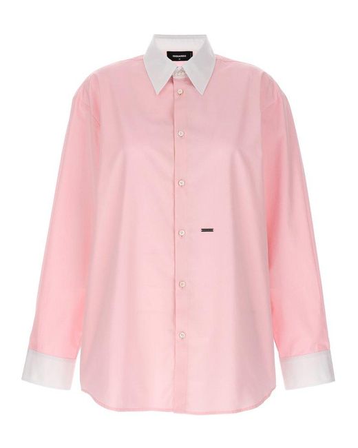 DSquared² Pink Lover Shirt, Blouse