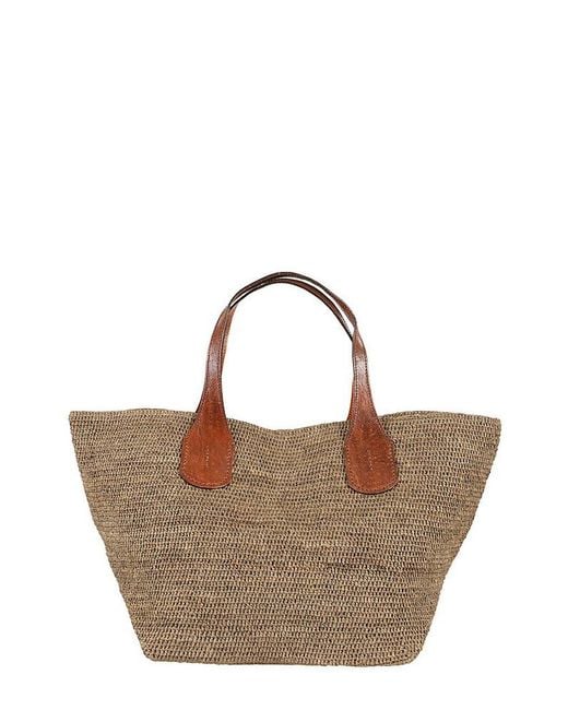 IBELIV Brown Tokyo Ii Woven Tote Bag