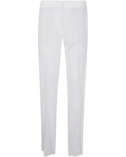 Emporio Armani White Tapered Trousers