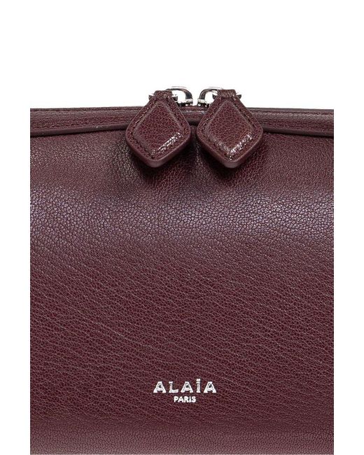 Alaïa Purple Le Teckel Medium Shoulder Bag