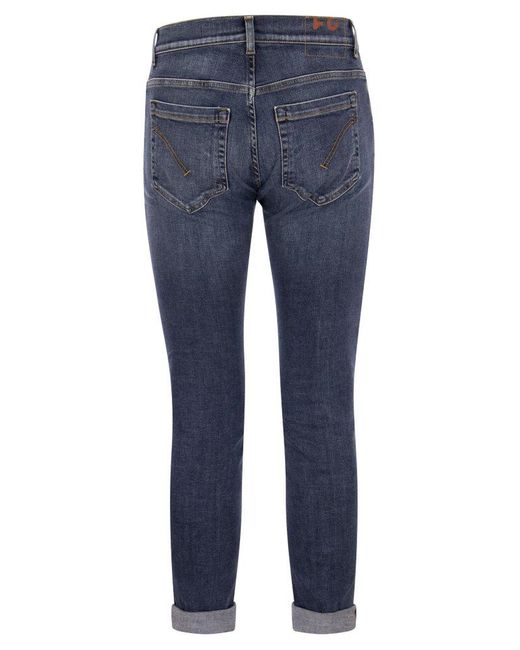 Dondup Low-rise Cropped Jeans in Blue for Men | Lyst
