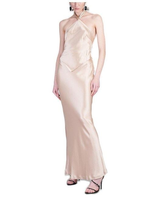 retroféte Pink Ester Halterneck Dress