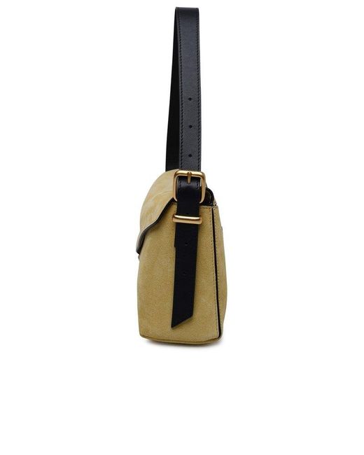 Wandler Metallic Oscar Baguette Sand Calf Leather Bag