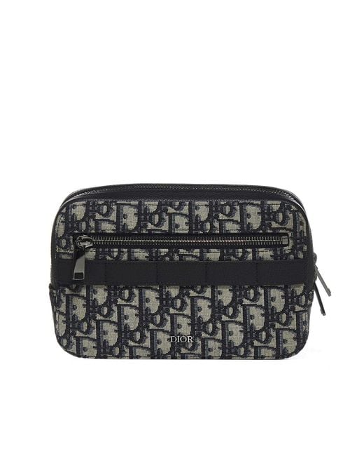 Dior Black Dior Oblique Jacquard Belt Bag for men