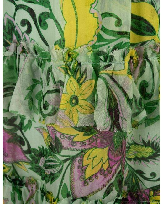 Diane von Furstenberg Green Modena Dress