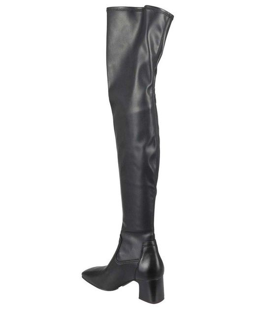 Ash Black Knee-high Pull-on Boots