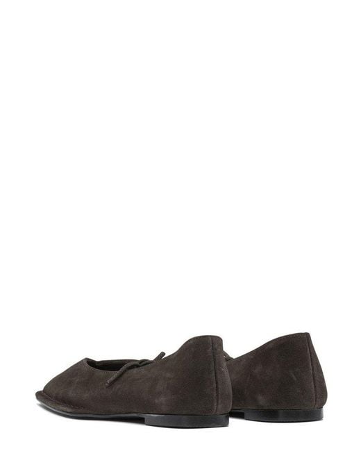 Alohas Black Sway Leather Ballet Flats